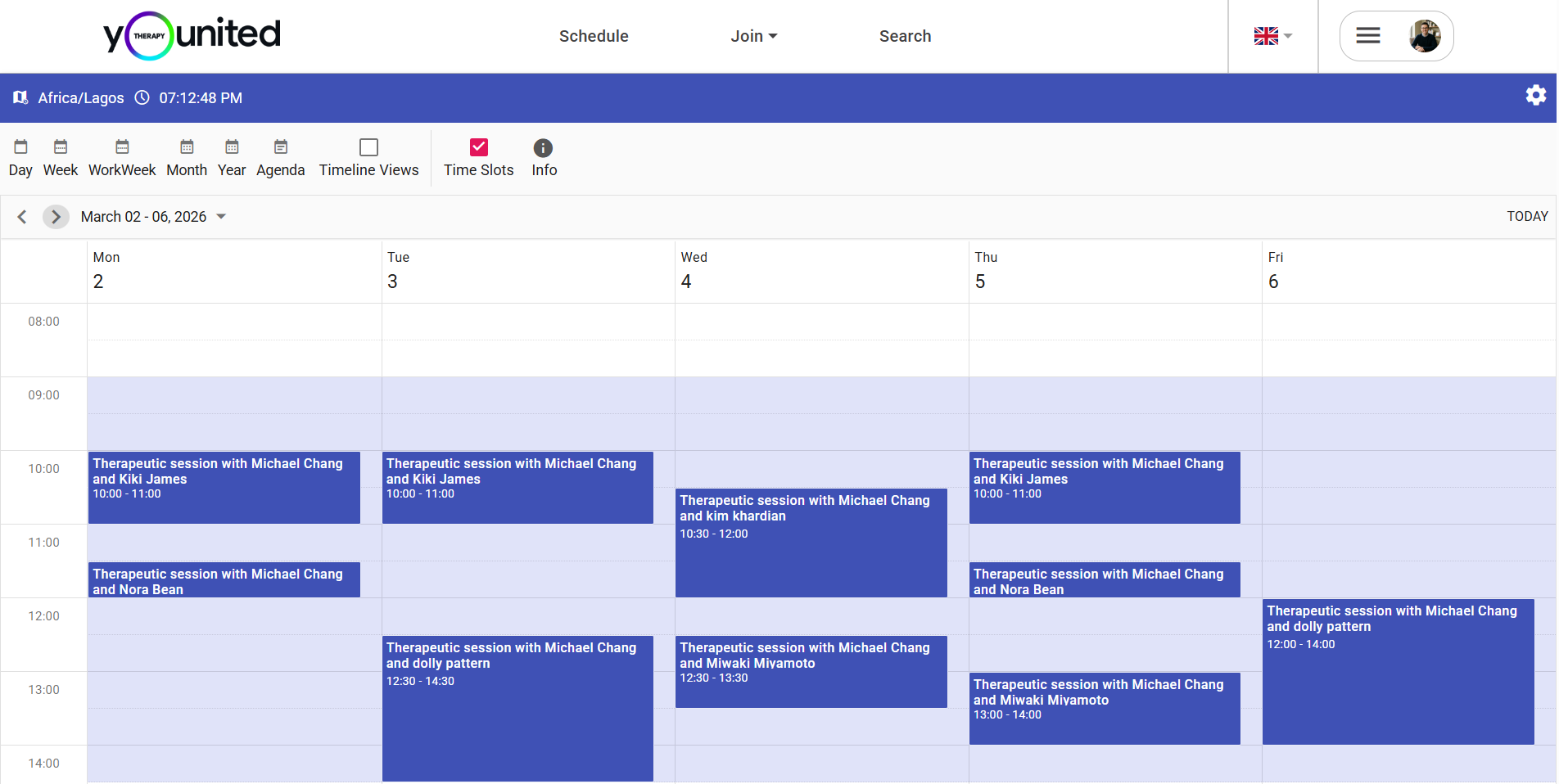 Appointment scheduling UI